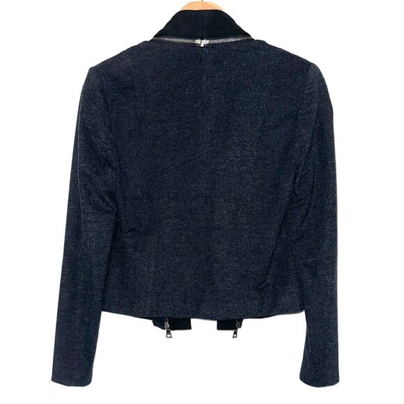 Lysse Open Front Zipper Detail Cropped Jacket Size Small - Picture 5 of 9